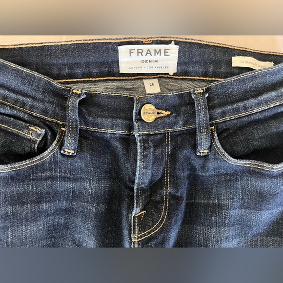 Frame Denim Le High Skinny de Jeanne Jeans Size 26 Blue - Picture 3 of 6